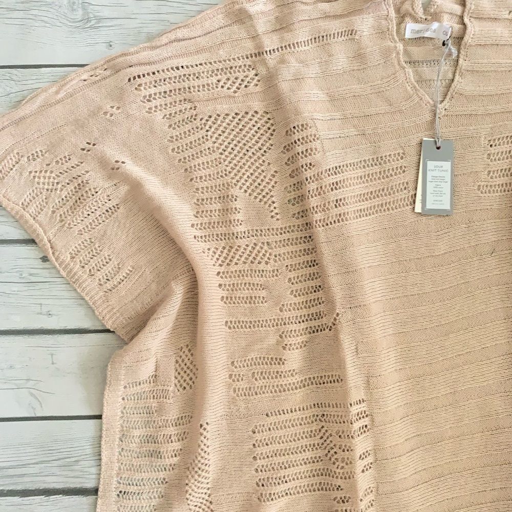 Mersea souk knit tunic-beige-NWT-OS - Picture 7 of 13